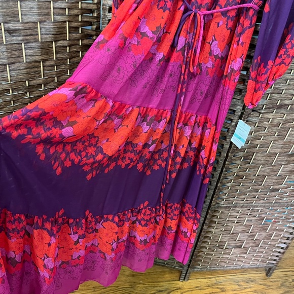 Melonie T Long Sleeve Floral Maxi Dress Size 20W NWT - Picture 4 of 9